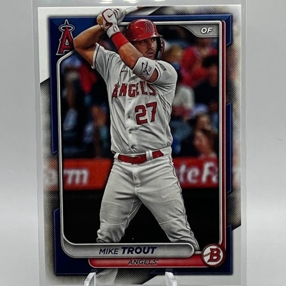 Mike Trout 2024 Bowman 19 MLB Los‎ Angeles Angels baseball Trading Card